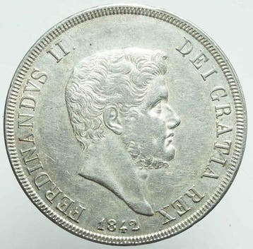 Italië, Koninkrijk der Twee Siciliën Ferdinand II. Piastra, Postzegels en Munten