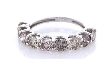 Zonder minimumprijs - Ring - 14 karaat Witgoud - 2.00ct. tw., Nieuw