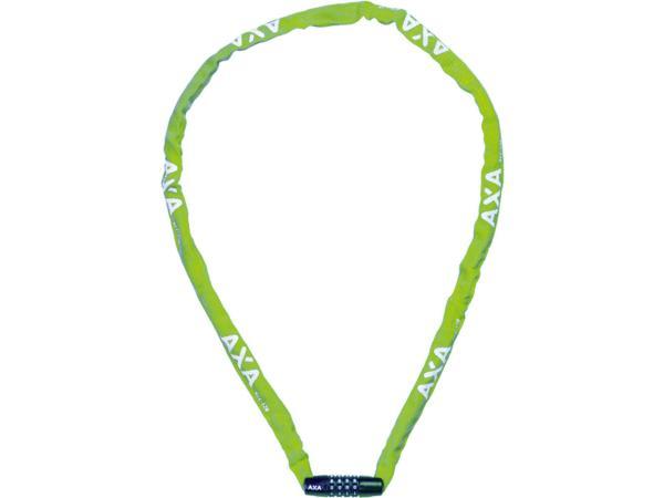 Veiling - AXA Rigid RCC kettingslot code 120cm 3,5mm groen, Fietsen en Brommers, Fietsaccessoires | Fietssloten