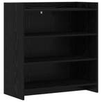 vidaXL Dressoir Zwart eiken 75 x 36 x 80 cm Bewerkt hout, Verzenden, Nieuw