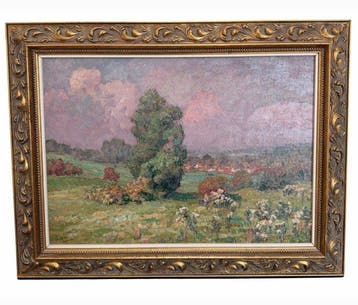 Henri Deglume (1865-1940) - Bloeiende weide