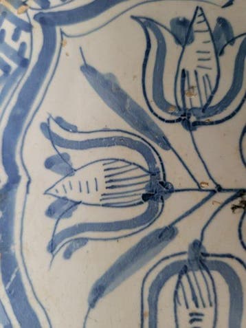 Antiek Tegel - Delft, Plateelbakkerij - Antiek - 1650-1700 -, Antiek en Kunst