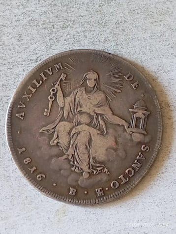 Italië, Pauselijke Staat Pio VII. 1/2 Scudo 1816