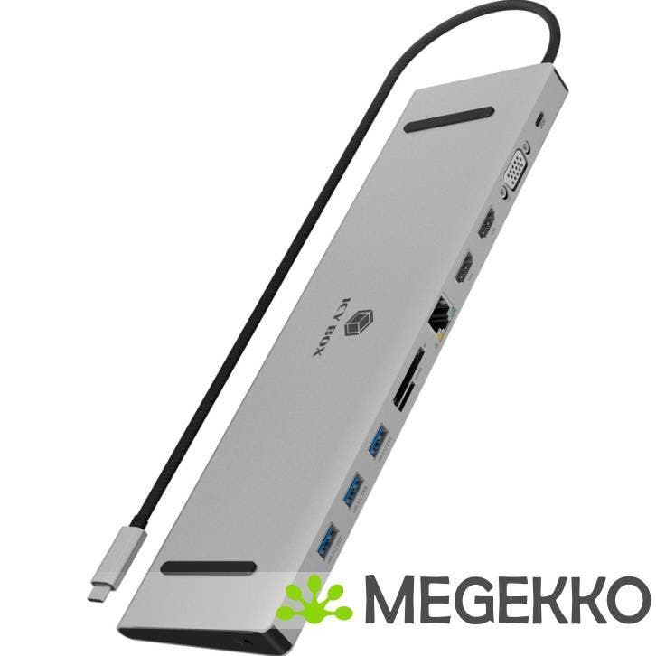 ICY BOX IB-DK2106a-CPD Bedraad USB 3.2 Gen 1 (3.1 Gen 1), Computers en Software, Overige Computers en Software, Nieuw, Verzenden