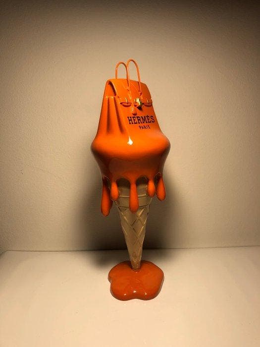 GF Exclusives - Hermès Birkin Bag Ice Cream Artwork By: GF, Antiquités & Art, Art | Peinture | Moderne