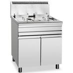 Friteuse | Gas | 14+14L | 110°C/190°C | 26kW | Aftapkranen, Verzenden