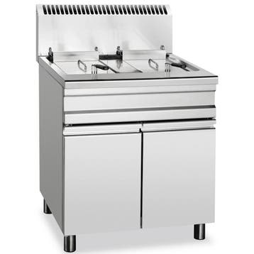 Friteuse | Gas | 14+14L | 110°C/190°C | 26kW | Aftapkranen, Verzenden, Nieuw in verpakking