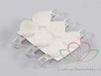 Hartjes met pareltjes op clip 2,5x3 cm 6 stuks, Hobby & Loisirs créatifs