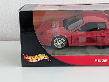 Hot Wheels 1:18 - Voiture de sport miniature - Ferrari F512M