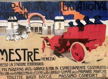 Anonymous - Manifesto affiche Auto-Garage International, Antiek en Kunst
