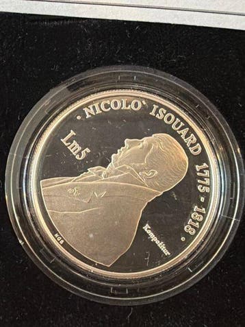 Malta. 5 Liri 2002 Nicolò Isourad - 28,28g (.925) (Zonder, Timbres & Monnaies, Monnaies | Europe | Monnaies non-euro