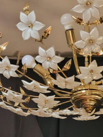 Lampe à suspendre - Verre de Murano - Grand lustre de Murano