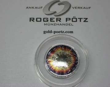 Österreich 20 Euro 2024 zilver coloriert Supernova Pp zilve, Postzegels en Munten, Munten | Europa | Euromunten, Verzenden, België
