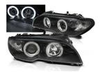 CCFL Angel Eyes koplampen Black geschikt voor BMW E46 Cabrio, Auto-onderdelen, Verzenden, Nieuw, BMW