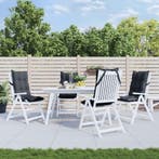 vidaXL Stoelkussens 4 st hoge rug oxford stof, Huis en Inrichting, Woonaccessoires | Kussens, Verzenden, Nieuw