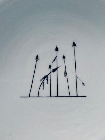 Plat - Céramique - Après Vaia
