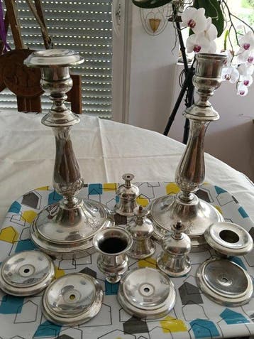 Christofle - Kaarsenhouder (2) - Verzilverd - Grand hotel de