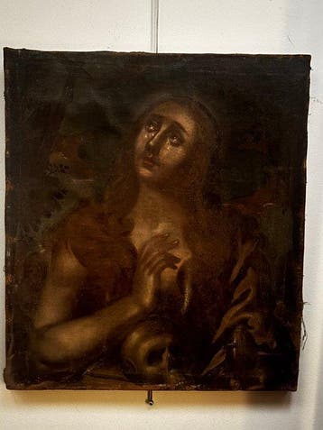 École italienne (XVII) - Santa Maria Maddalena Penitente, Antiek en Kunst