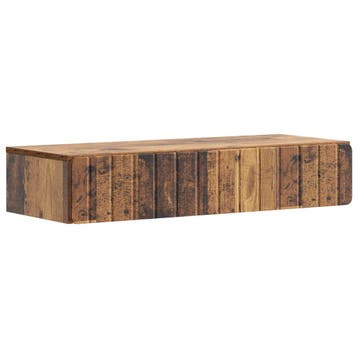 vidaXL Wandgemonteerde Zijtafel Oud hout 87,5 x 34,5 x 17 cm, Verzenden, Nieuw