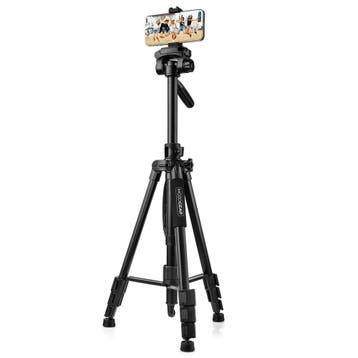 2-in-1 driepoot fotostatief 177cm en monopod, Inclusief draagtas, Verzenden, Nieuw, Driepoot
