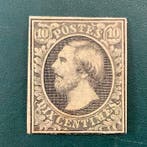Luxemburg 1852 - 10 cent Willem meermaals gekeurd - MH -, Gestempeld