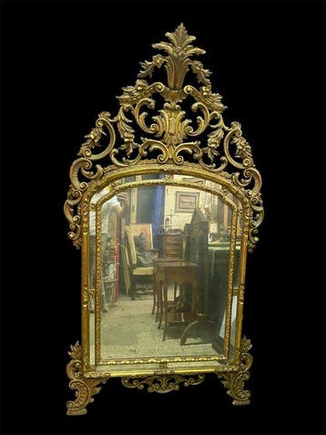 Miroir mural- à la manière de Louis XV (hauteur 190 cm) -