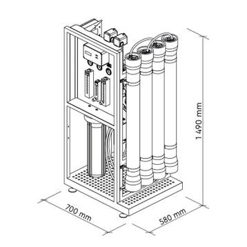 Système dosmose industrielle MO24000 4, Ophalen of Verzenden, Neuf