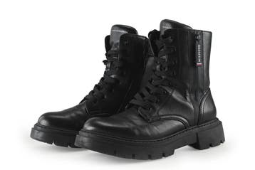 Tommy Hilfiger Veterboots in maat 36 Zwart, Verzenden, Overige typen
