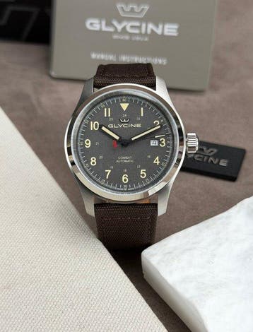 Glycine - Combat Field Automatic Date Grey - GL0563 - Homme, Nieuw