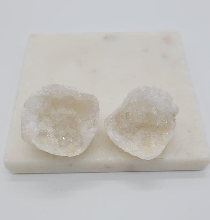 Bergkristal Geode uit Marokko (5-6cm), Handtassen en Accessoires, Edelstenen, Ophalen of Verzenden