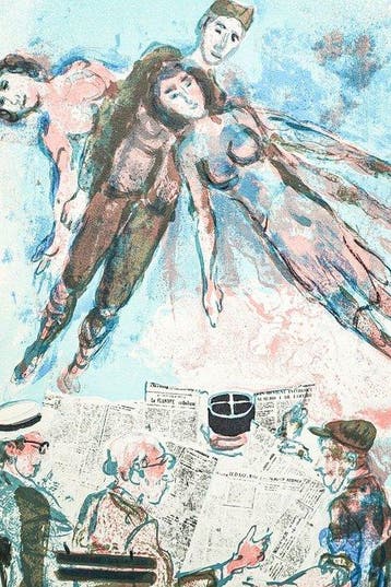 Jean-Paul Sartre / Walter Spitzer - La mort dans lâme -, Antiek en Kunst