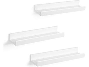 Veiling - iBella Living wandplanken set van 3 wit, Nieuw
