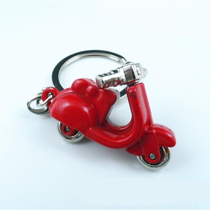 Sleutelhanger Scooter Rood (Sleutelhangers, Accessoires), Auto diversen, Automatten, Nieuw, Verzenden