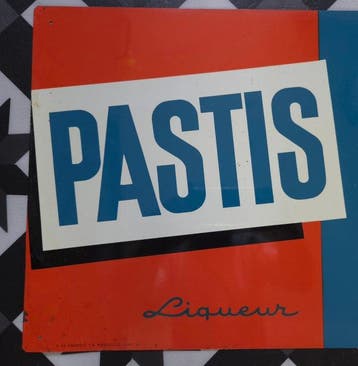 D. Andreis Marseille - Reclameplaat van tin met lithografie