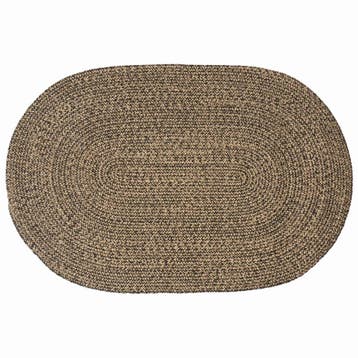 vidaXL Vloerkleden Zwart 122 x 183 cm Jute, Verzenden, Nieuw