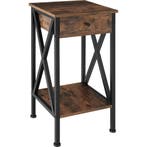 tectake Bijzettafel Dayton 35x35x70,5cm - Industrieel hout d, Verzenden