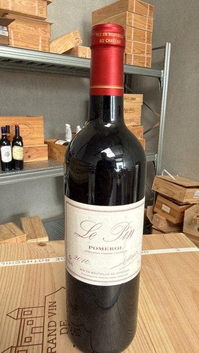 2010 Le Pin - Pomerol Grand Cru - 1 Fles (0,75 liter), Verzamelen, Wijnen
