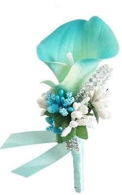 Luxe Corsage Latex Calla Boutonnière met speld, Nieuw