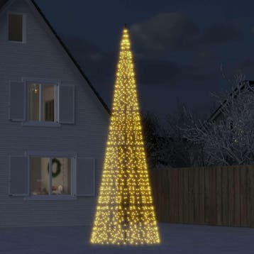 vidaXL LED-kerstboom 1534 LEDs warm wit 500 cm, Verzenden
