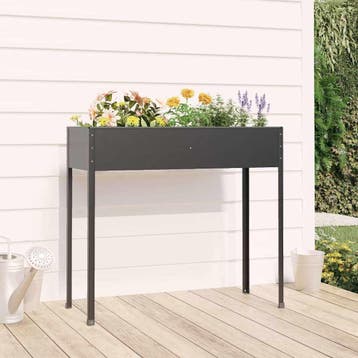 vidaXL Plantenbak 100,5x40,5x90 cm gegalvaniseerd staal, Verzenden