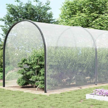 vidaXL Doorzichtig zeildoek met zeilringen 12x12 m, Verzenden, Nieuw