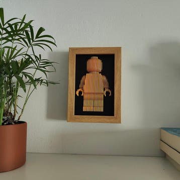 Lego - Framed Minifigure Art piece - Custom item