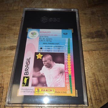 2006 Panini World Cup Ronaldo 62 Foil, Graded card - SGC 8.5, Collections