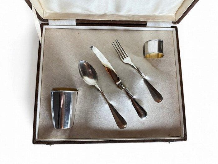 Doopset - .800 zilver, Antiek en Kunst, Antiek | Zilver en Goud