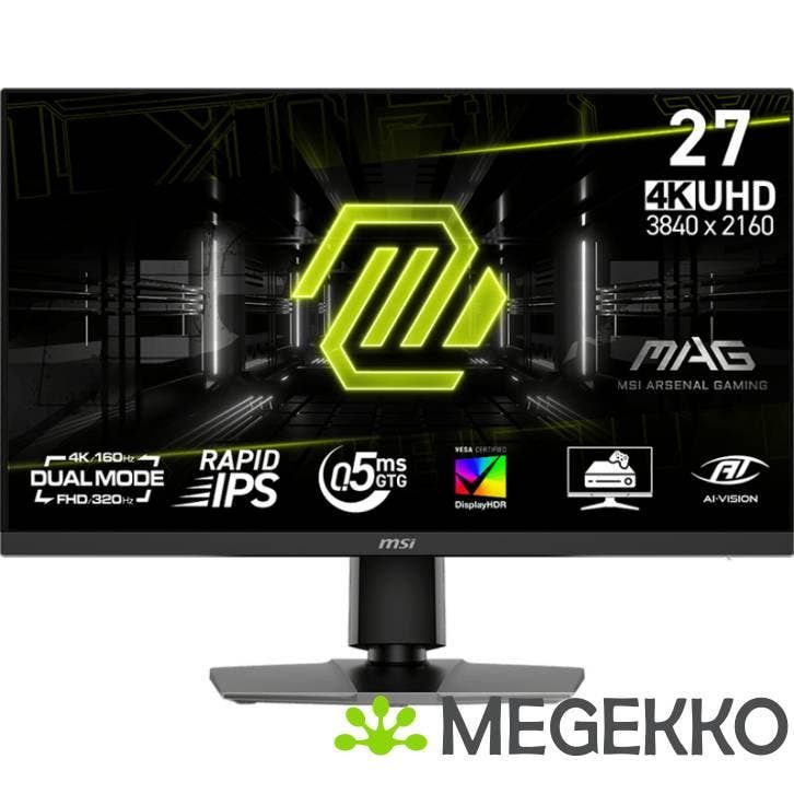 MSI MAG 272URDF E16 27  Ultra HD 160Hz Dual Mode IPS gaming, Computers en Software, Overige Computers en Software, Nieuw, Verzenden