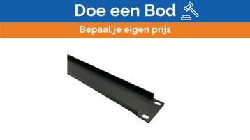 Bieden: 19-Inch 1U Steel Rack Blanking Panel Matte Black 87, Ophalen of Verzenden, Nieuw