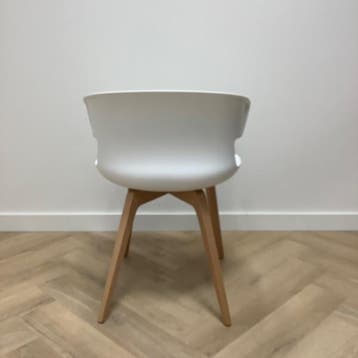 Design  stoel COVE van Dorigo, wit - beuken, Huis en Inrichting, Gebruikt, Wit, Eén