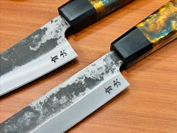 Keukenmes - Kiritsuke & Nakiri - Handgemaakte messenset van