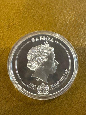 Samoa. 1/2 Dollar 2022 Herr der Ringe - Gandalf, 1 Oz (Sans