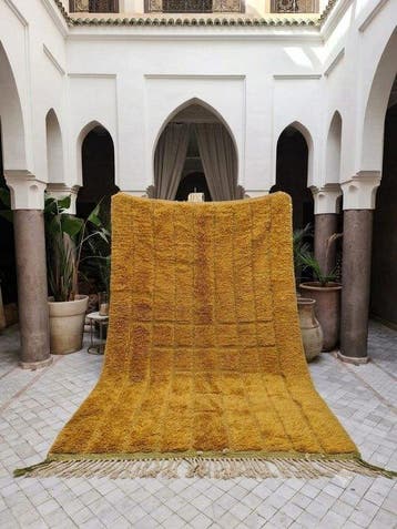 Berber - Vloerkleed - 290 cm - 200 cm - Geel tapijt Mrirt, Nieuw